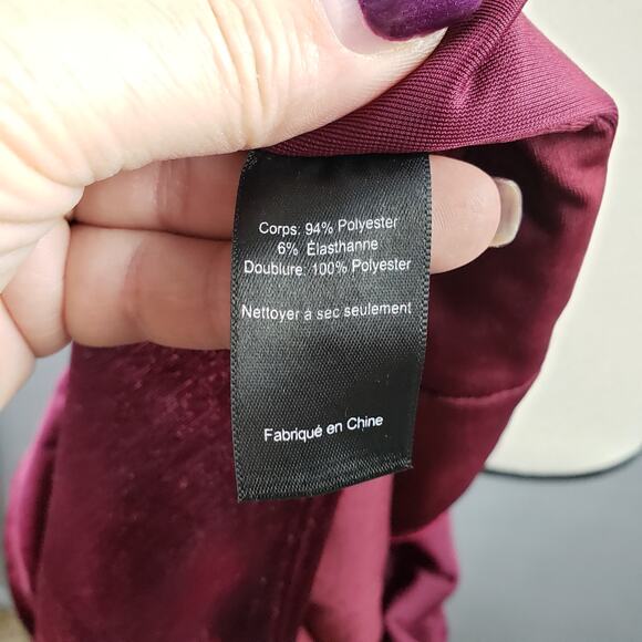 Lush Women's Size M Lace Up Velvet Bodysuit Plum Witchy Whimsigoth Cosplay Goth - Picture 7 of 8